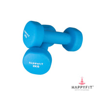 HAPPYFIT Neoprene Dumbbell 2 Kg (2 Pcs) HAPPYFIT