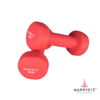 HAPPYFIT Neoprene Dumbbell 2 Kg (2 Pcs) HAPPYFIT