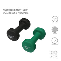 HAPPYFIT Neoprene Dumbbell 3 Kg (2 Pcs) HAPPYFIT