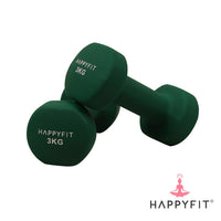 HAPPYFIT Neoprene Dumbbell 3 Kg (2 Pcs) HAPPYFIT