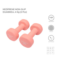 HAPPYFIT Neoprene Dumbbell 4 Kg (2 Pcs) HAPPYFIT