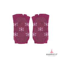 HAPPYFIT Open Finger Yoga Socks Flower HAPPYFIT