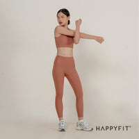 HAPPYFIT Pleated High Waist Leggings HAPPYFIT