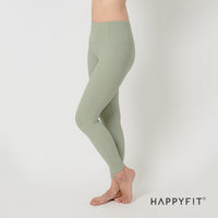 HAPPYFIT Pleated High Waist Leggings HAPPYFIT