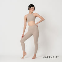 HAPPYFIT Pleated High Waist Leggings HAPPYFIT