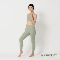 HAPPYFIT Pleated High Waist Leggings HAPPYFIT