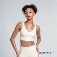 HAPPYFIT Pleated Sports Bra HAPPYFIT