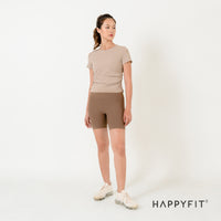 HAPPYFIT Pleats Biker Shorts HAPPYFIT