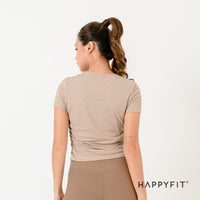 HAPPYFIT Pleats Drawstring Top HAPPYFIT