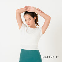 HAPPYFIT Pleats Drawstring Top HAPPYFIT