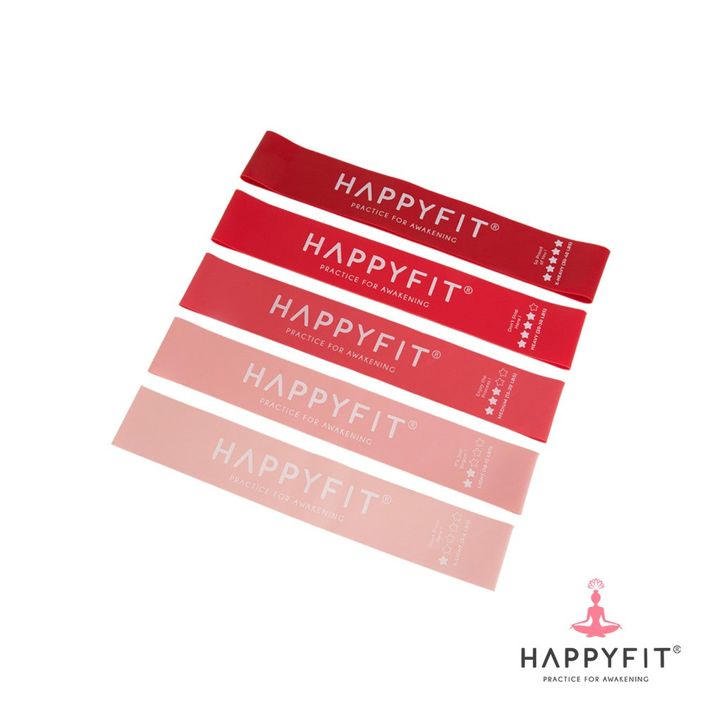 HAPPYFIT Resistance Loop Bands (5 Pcs) HAPPYFIT