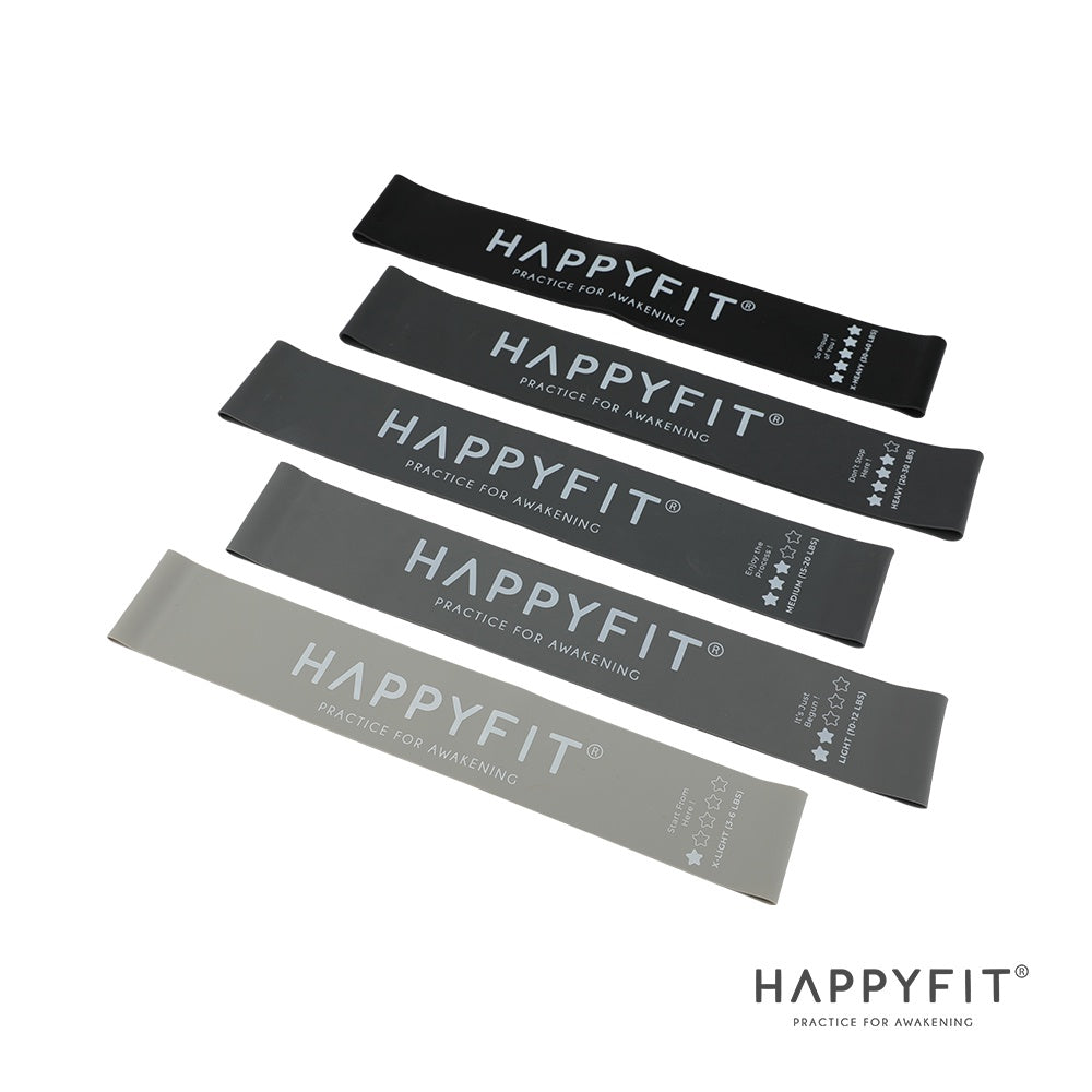 HAPPYFIT Resistance Loop Bands (5 Pcs) HAPPYFIT