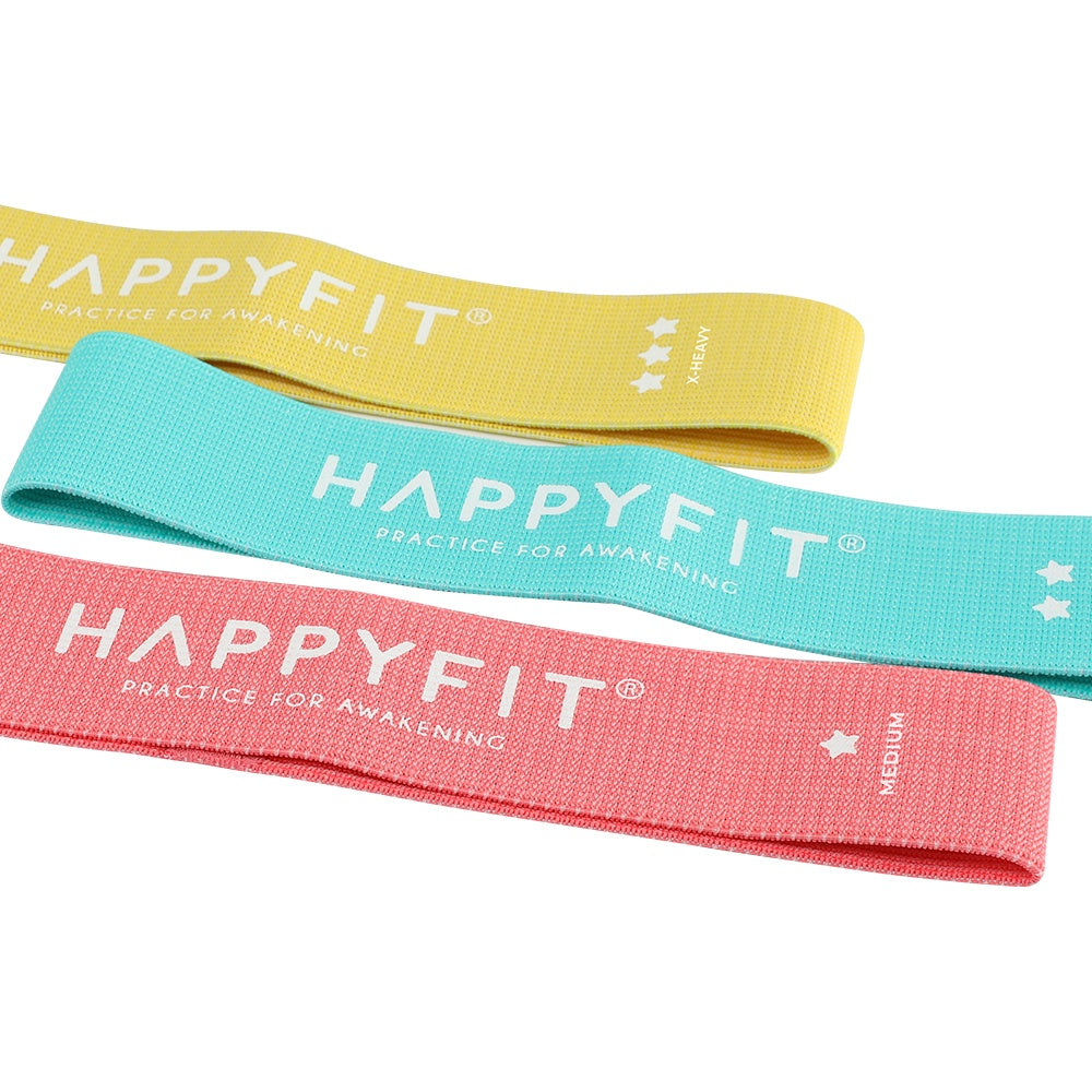 HAPPYFIT Resistance Loop Bands Woven (3 Pcs) HAPPYFIT