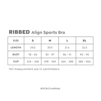 HAPPYFIT Ribbed Align Sports Bra HAPPYFIT