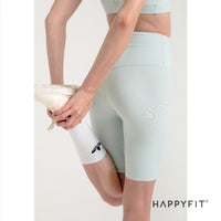 HAPPYFIT Ribbed High Waist Biker Shorts HAPPYFIT