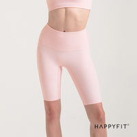 HAPPYFIT Ribbed High Waist Biker Shorts HAPPYFIT