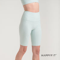 HAPPYFIT Ribbed High Waist Biker Shorts HAPPYFIT