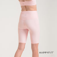 HAPPYFIT Ribbed High Waist Biker Shorts HAPPYFIT