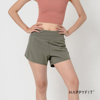 HAPPYFIT Rush And Run Mid Short Pants HAPPYFIT