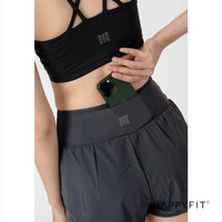 HAPPYFIT Short Pant Windproof High Waist HAPPYFIT