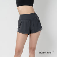 HAPPYFIT Short Pant Windproof High Waist HAPPYFIT