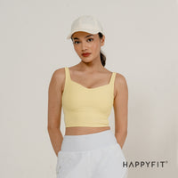 HAPPYFIT Sports Bra Ribbed Tennis Tank HAPPYFIT