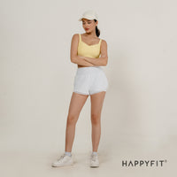 HAPPYFIT Sports Bra Ribbed Tennis Tank HAPPYFIT