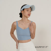 HAPPYFIT Sports Bra Ribbed Tennis Tank HAPPYFIT