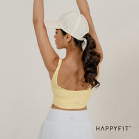 HAPPYFIT Sports Bra Ribbed Tennis Tank HAPPYFIT