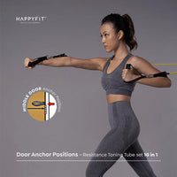 HAPPYFIT Toning Tube Set (10 In 1) + Pouch HAPPYFIT