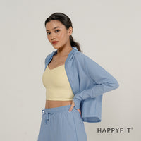 HAPPYFIT Uv Protection Crop Jacket Cloudy Comfort HAPPYFIT