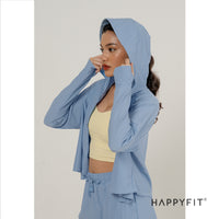 HAPPYFIT Uv Protection Crop Jacket Cloudy Comfort HAPPYFIT