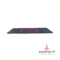 HAPPYFIT Yoga Mat Nbr 10mm Motif + Strap HAPPYFIT