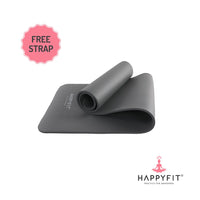 HAPPYFIT Yoga Mat Nbr 10mm Polos + Strap HAPPYFIT