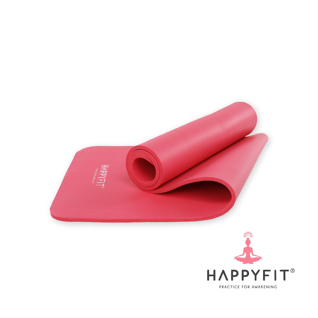 HAPPYFIT Yoga Mat Nbr 10mm Polos + Strap HAPPYFIT