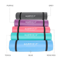 HAPPYFIT Yoga Mat Nbr 10mm Polos + Strap HAPPYFIT