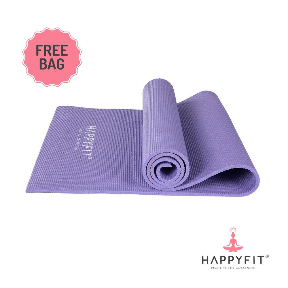 HAPPYFIT Yoga Mat PVC 8mm + Bag HAPPYFIT