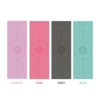 HAPPYFIT Yoga Mat Premium PU 5mm Align HAPPYFIT