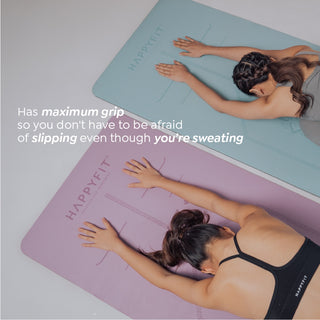 HAPPYFIT Yoga Mat Premium PU 5mm Align