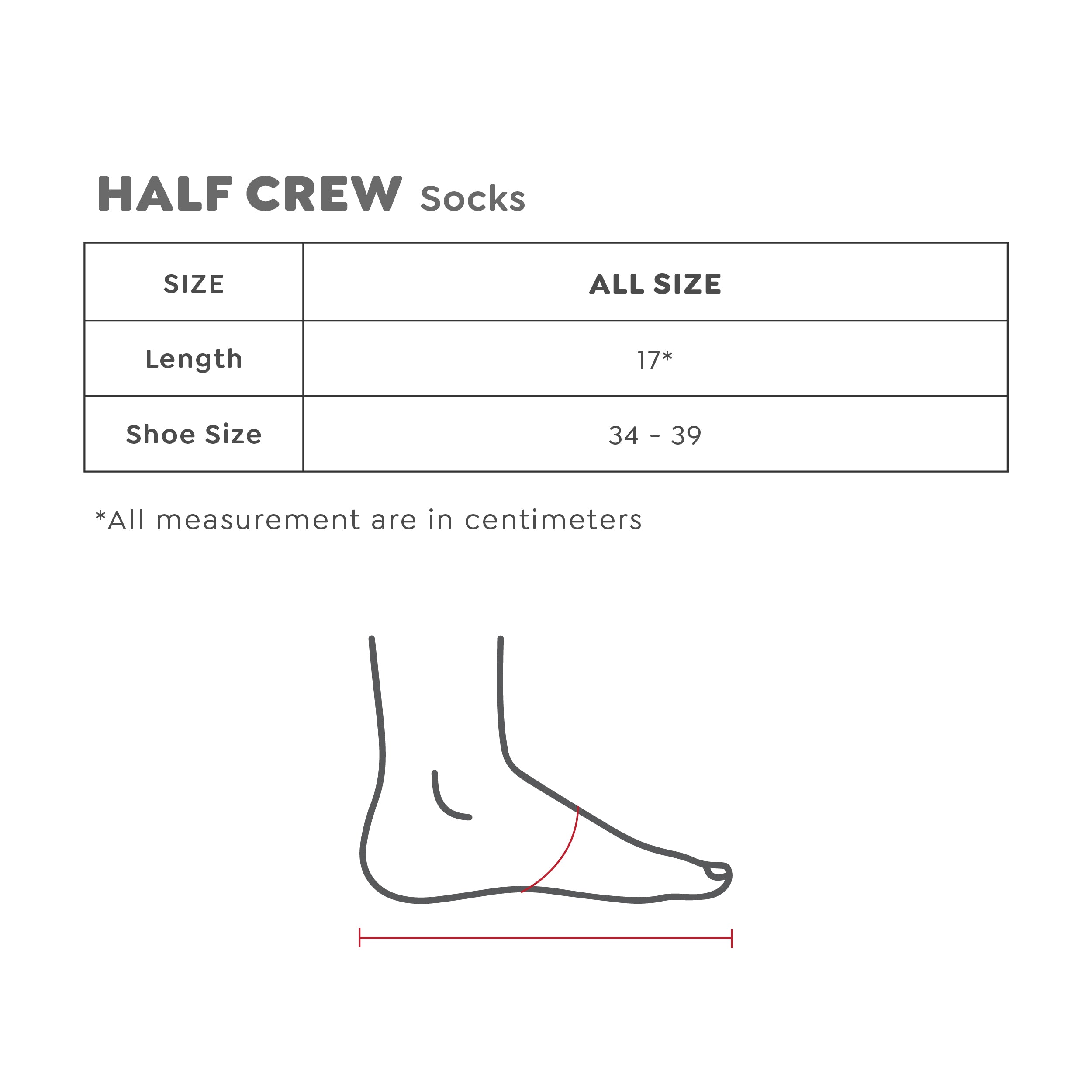 HAPPYFIT Half Crew Socks