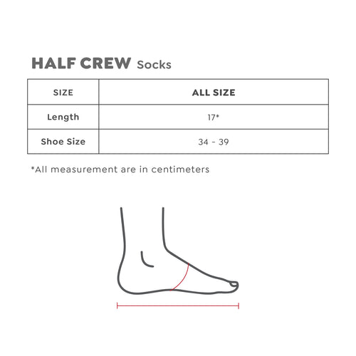 HAPPYFIT Half Crew Socks