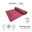 HAPPYFIT YOGAMAT PREMIUM PU 5mm ASANA