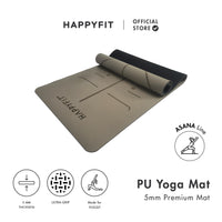 HAPPYFIT YOGAMAT PREMIUM PU 5mm ASANA