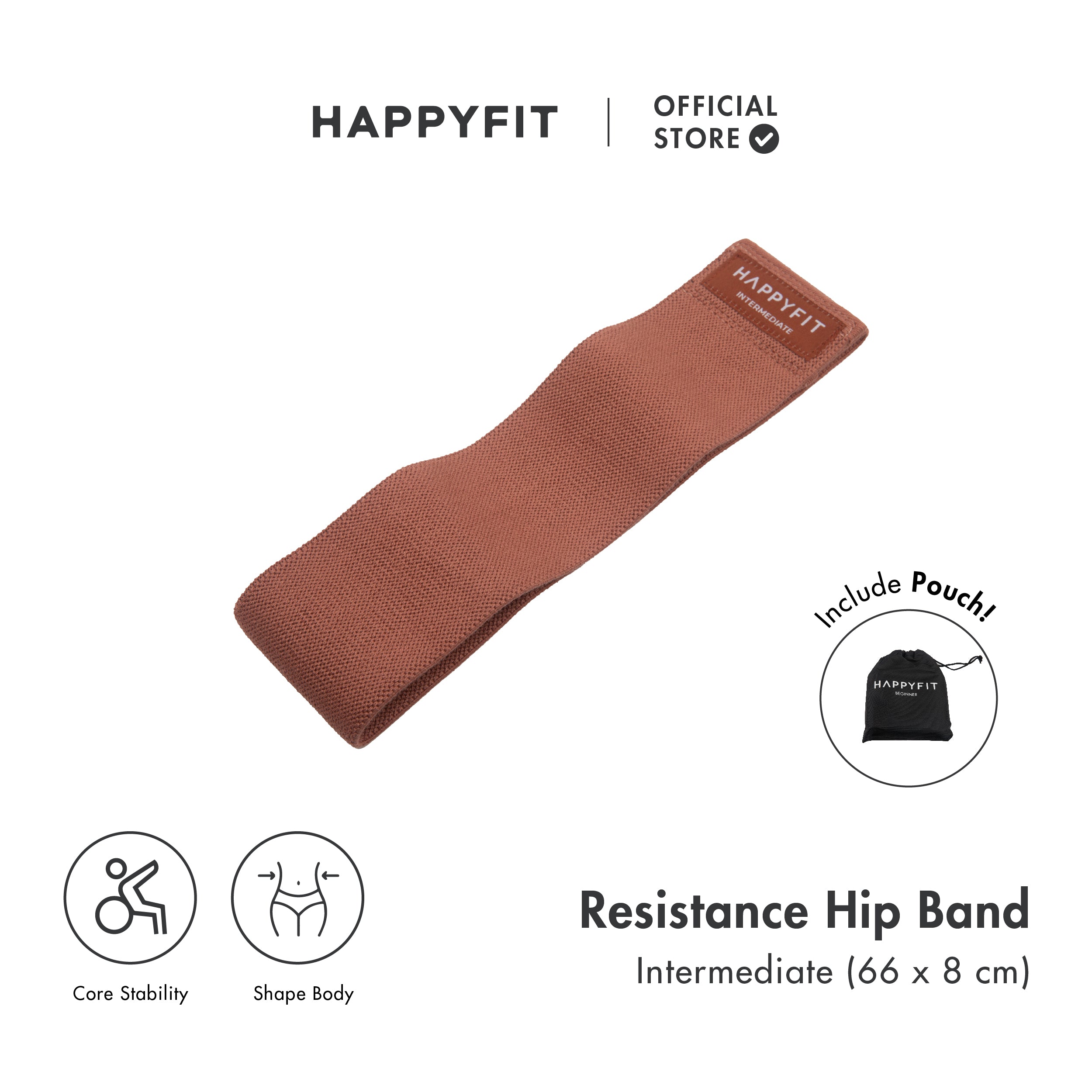 HAPPYFIT Resistance Hip Bands