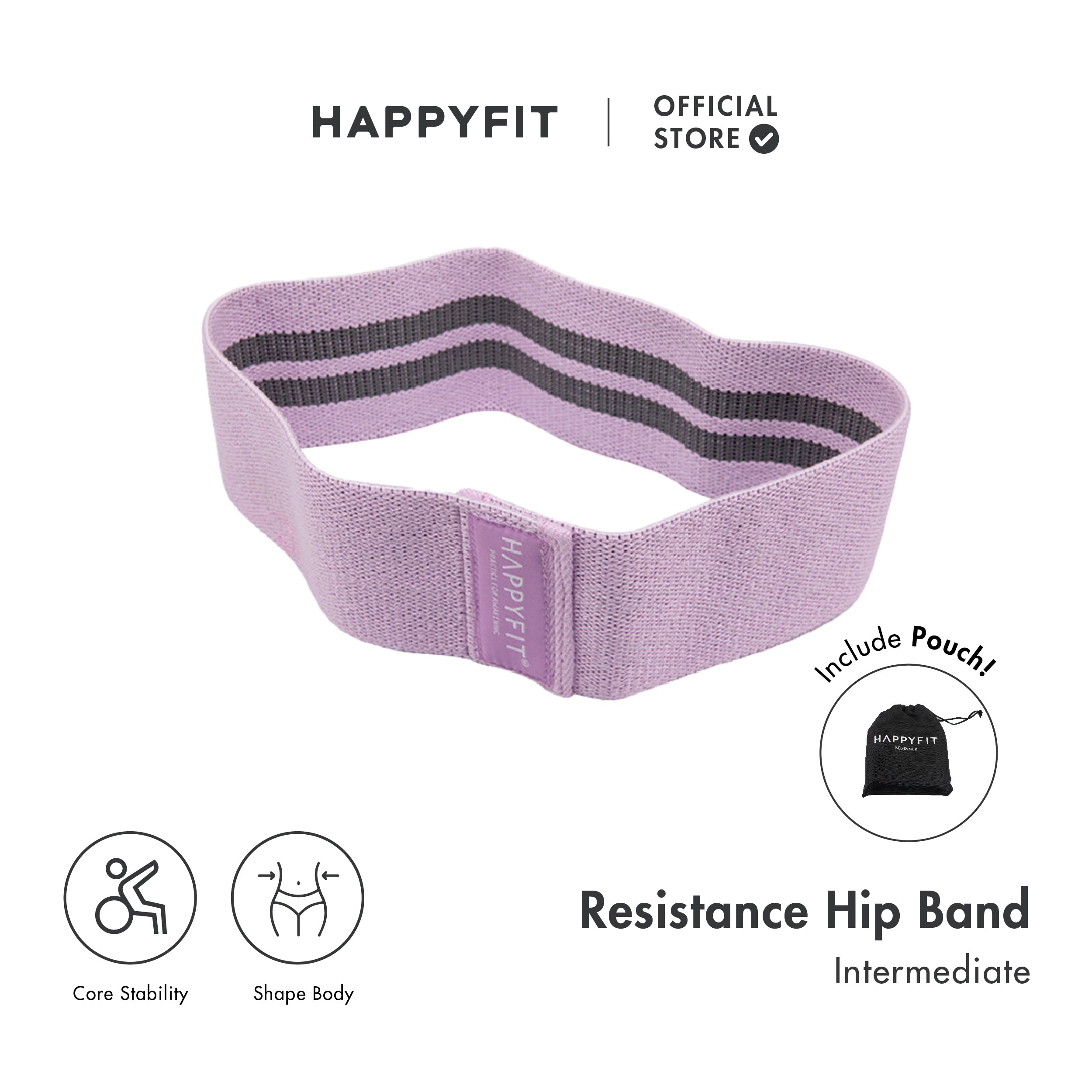 HAPPYFIT Resistance Hip Bands