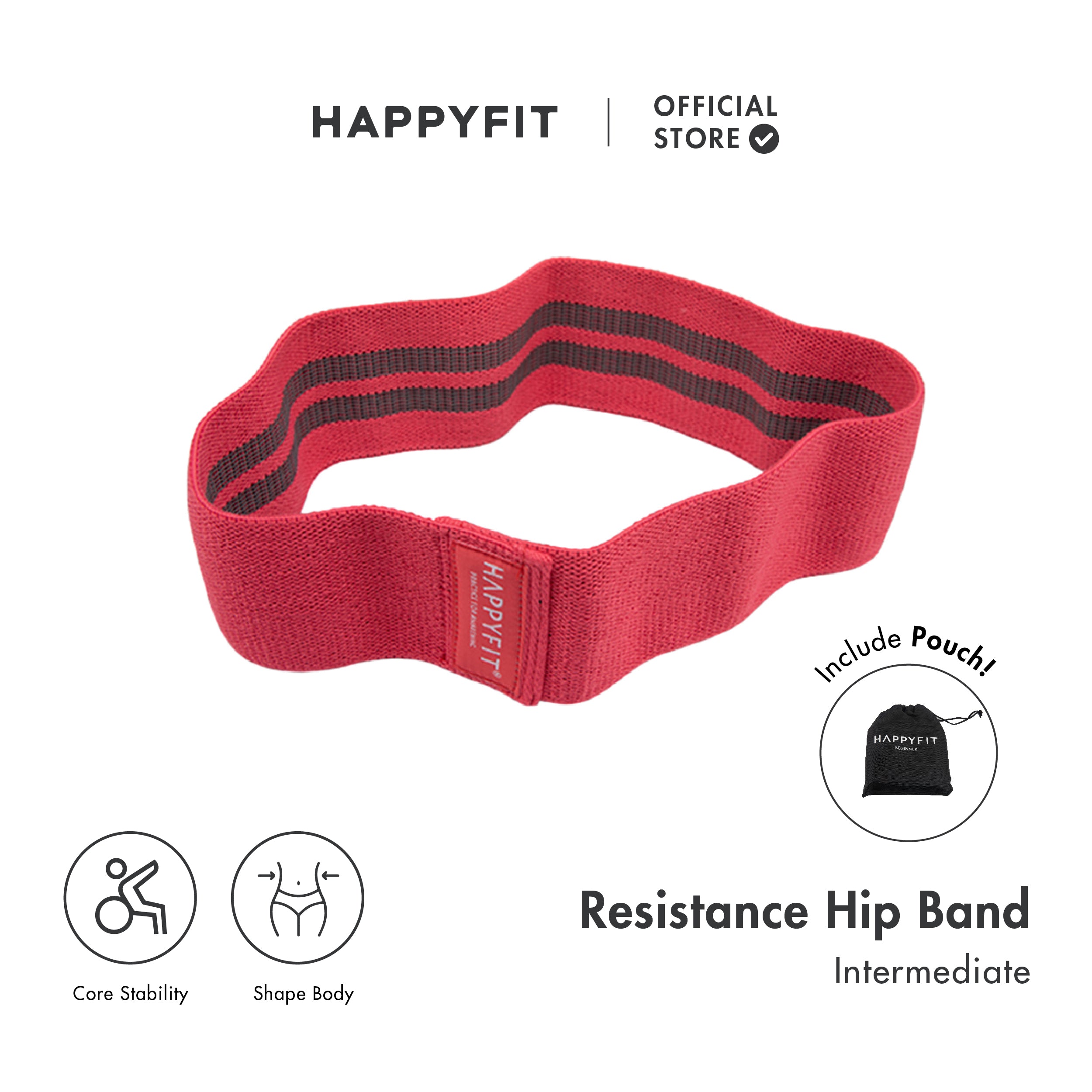 HAPPYFIT Resistance Hip Bands