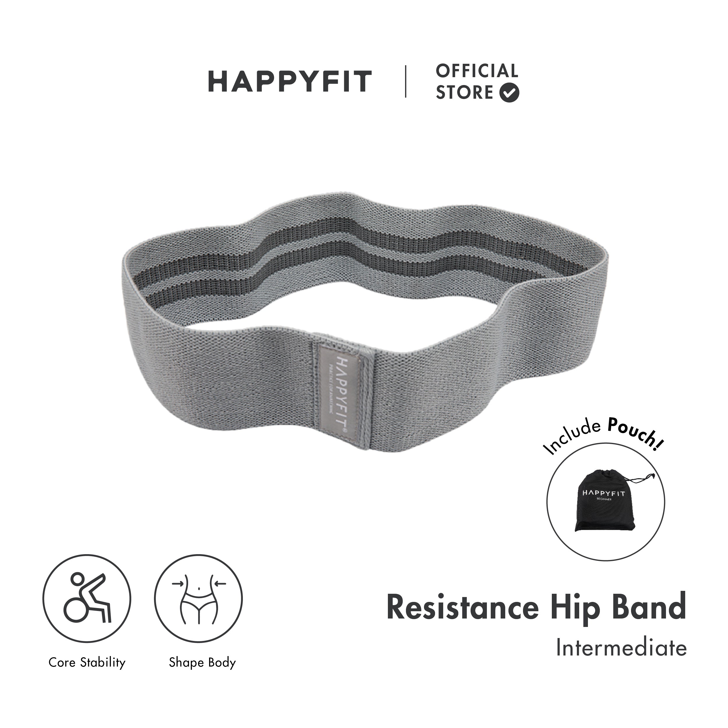 HAPPYFIT Resistance Hip Bands