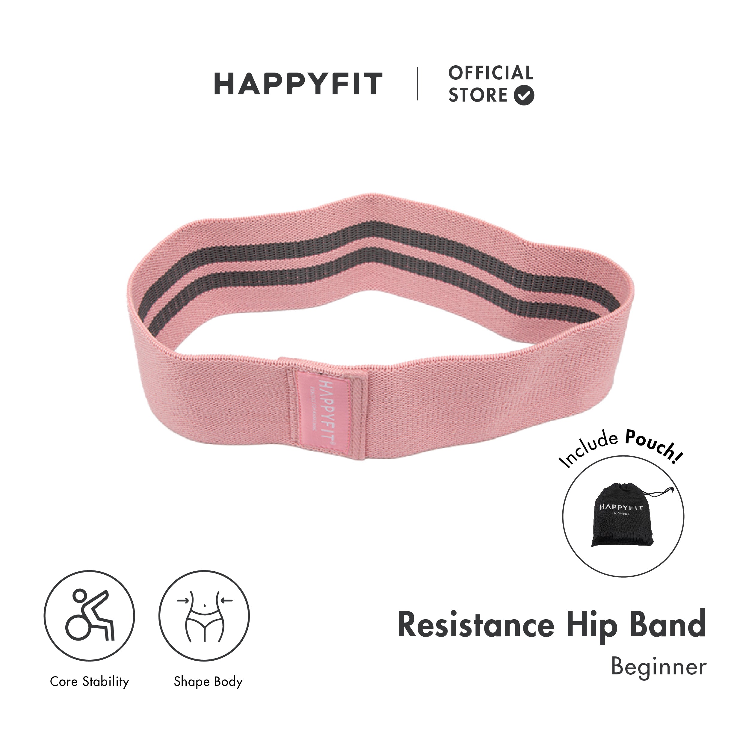 HAPPYFIT Resistance Hip Bands