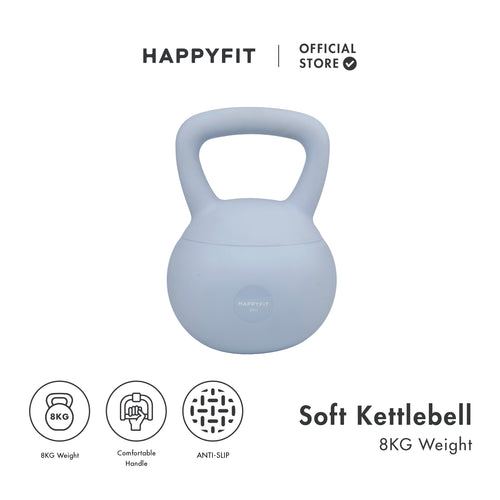 HAPPYFIT SOFT KETTLEBELLS 8KG - BLUE