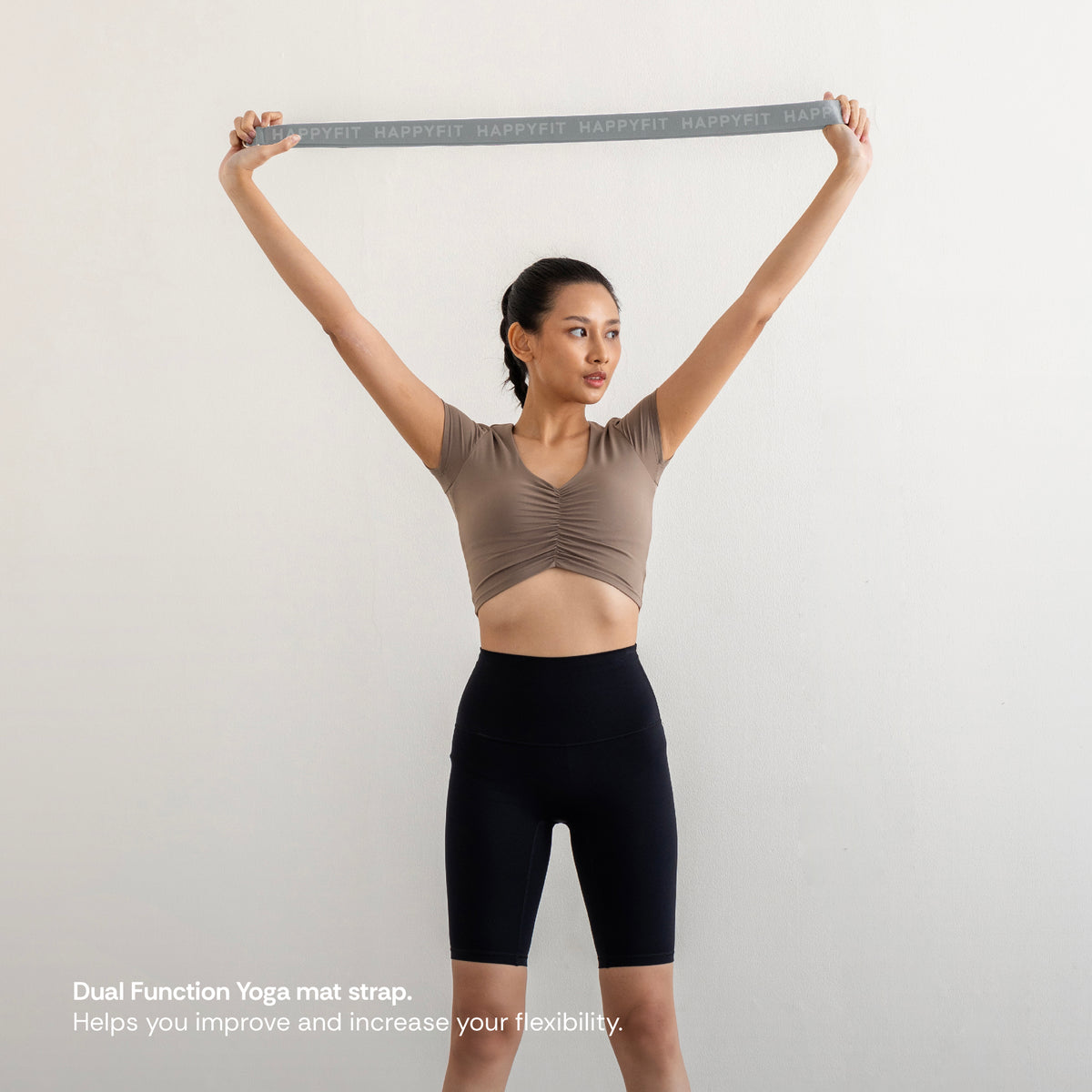 HAPPYFIT Multi Use 2in1 Yoga Strap